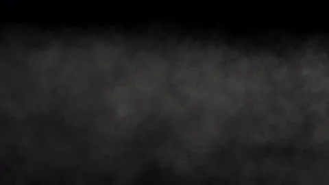 Smoke in Slow Motion on Black Background. Slow Horizontal Movement. Stock Footage 121801845