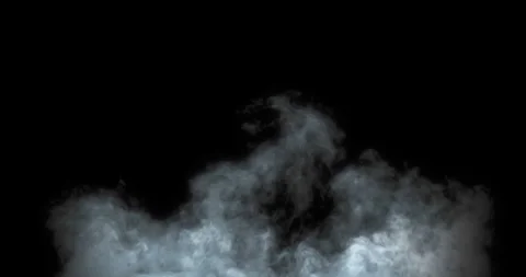 Smoke slowly floating through space on black Stock Footage 284233466