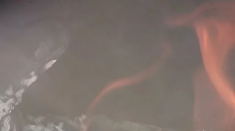 Smoke of small fire - close up Video stock 22340841