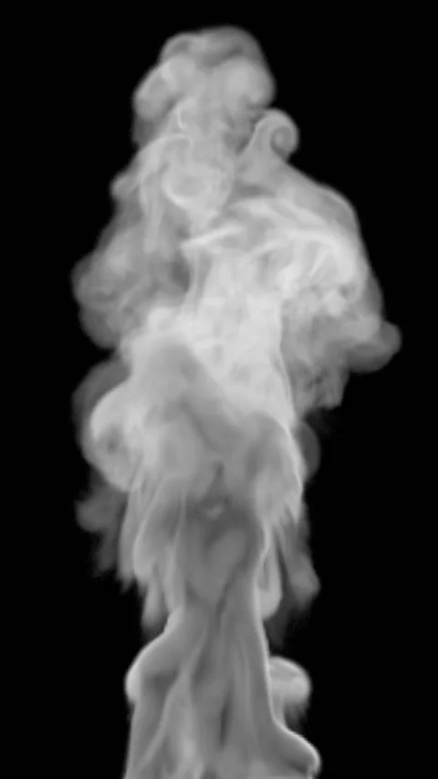 Smoke source black background and alpha matte 動画素材 151023460