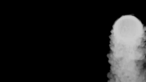 Smoke sphere center perspective moving #22 Stock Footage 106942626