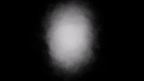 Smoke Sphere Effects isolated on black background stock video Video stock 314649825