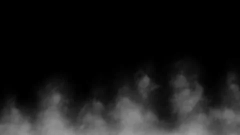 Smoke Spreading Animation Effect on Black Screen Stock Footage 303111320
