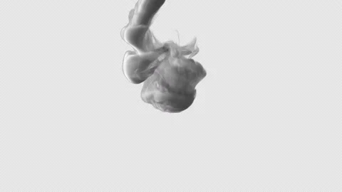 Smoke spreading on the screen with transparent background Stock Footage 236332640