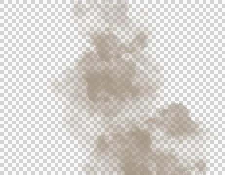 Smoke spreading on transparency background Stock Illustration