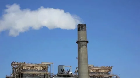 Smoke stack 1080 Stock Footage 5295613