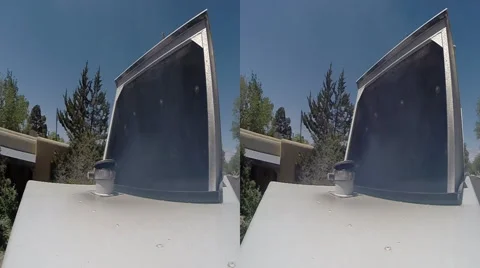 Smoke stack 3D slow motion Stock Footage 40754902