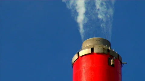 Smoke Stack closeup 2 Stock Footage 311537