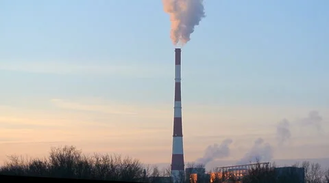 Smoke Stack, Factory, Industry Stock Footage 43302984