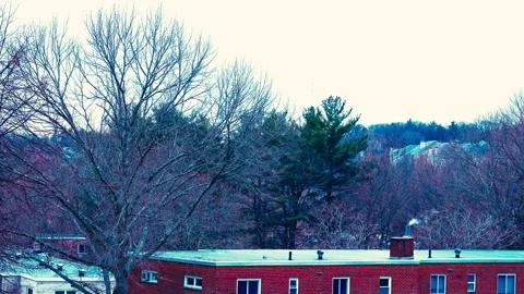 Smoke stack in fall Stock-Footage 331654966