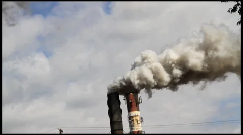 Smoke stack Stock Footage 32420886