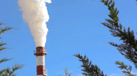 Smoke Stack Stock Footage 43377888