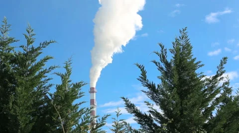 Smoke Stack Stock Footage 43382750