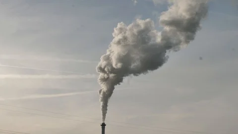 Smoke stack Stock Footage 100808110