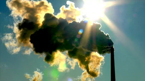 Smoke Stack Silhouette 3 Video stock 311477