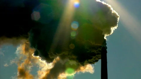Smoke Stack Silhouette 4 Video stock 311464