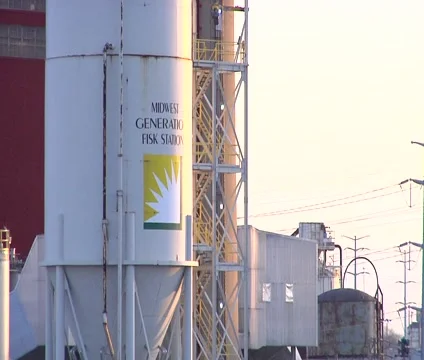 Smoke stack tilt up Video stock 2321443