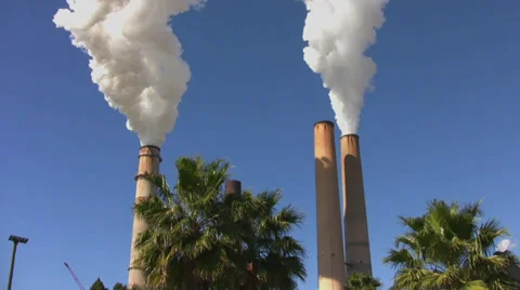 Smoke stacks 1 Video stock 30779161