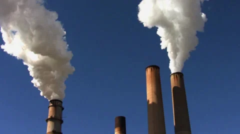 Smoke stacks 2 Stock Footage 30779595