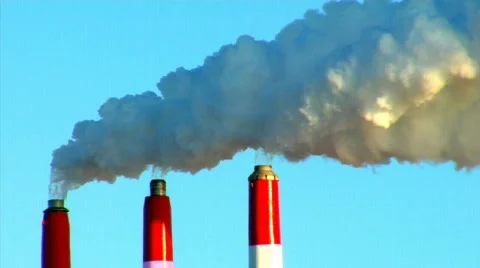 Smoke Stacks 5 (720) Stock Footage 311060