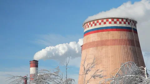 Smoke stacks 库存影片 6697924