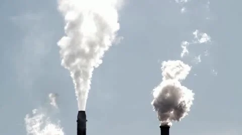 Smoke Stacks Stock Footage 17832793