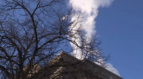 Smoke stacks from industry belching carbon and gases into the environment Stock Footage 45987176