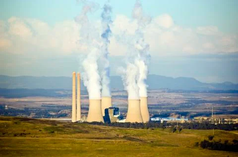 Smoke stacks 스톡 사진