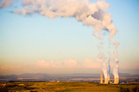 Smoke stacks 스톡 사진