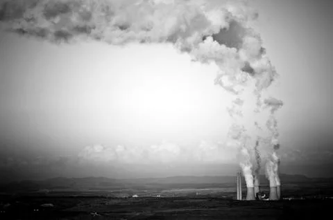 Smoke stacks 스톡 사진