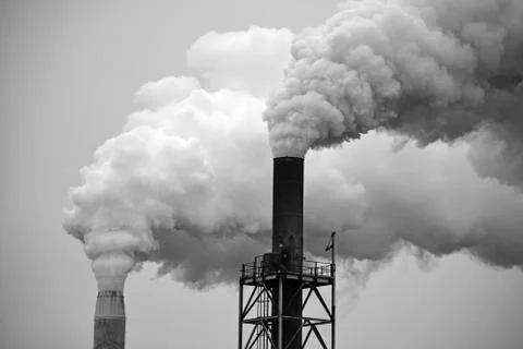 Smoke stacks Foto stock