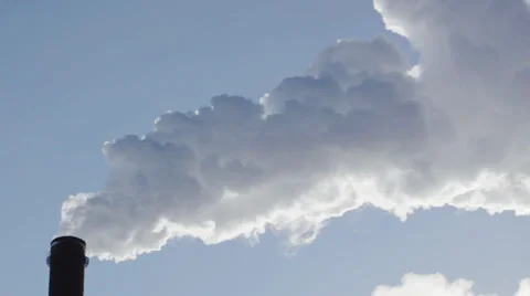 Smoke stacks pollution Stock Footage 35150831