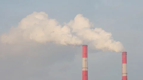 Smoke stacks timelapse 库存影片 1069395
