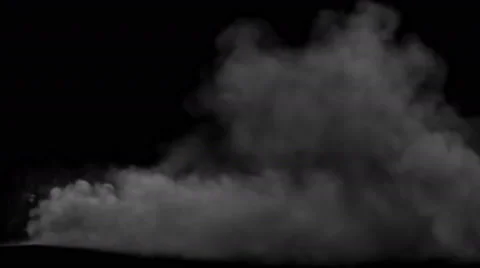 Smoke, steam on a black background. Stock-Footage 65243916