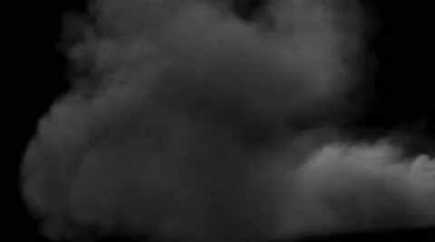 Smoke, steam on a black background. Stock Footage 65413477