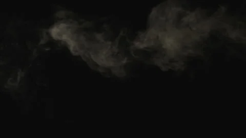 Smoke Steam on black for Visual Effects Stock Footage 203788891