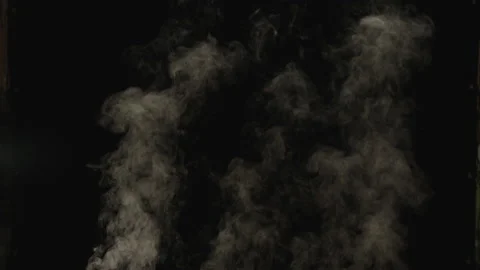 Smoke Steam on black for Visual Effects Stock Footage 203788942