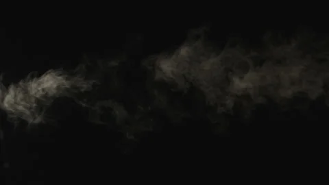 Smoke Steam on black for Visual Effects Stock Footage 203789131
