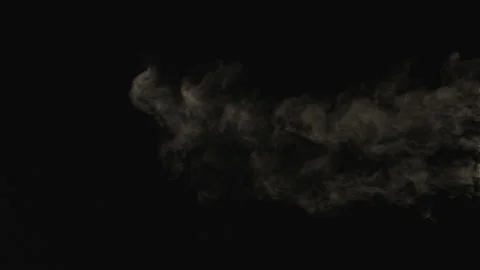 Smoke Steam on black for Visual Effects Stock Footage 203789199