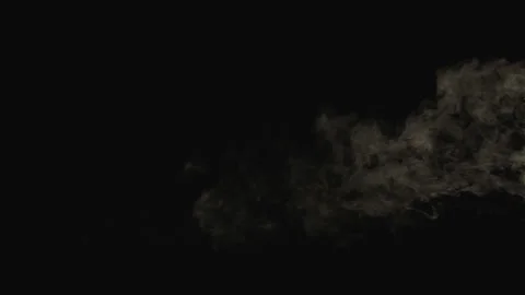 Smoke Steam on black for Visual Effects Stock Footage 203789201