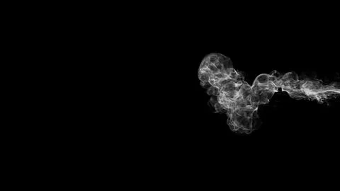 Smoke, steam explosion of particles, puff Stock Illustration