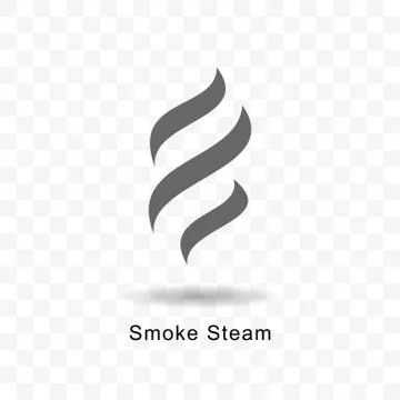 Smoke steam icon. Stock Illustration