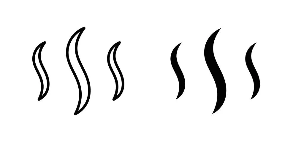 Smoke steam icon vector design illustrations Stock Illustration