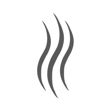 Smoke steam icon vector simple Stock-Illustration