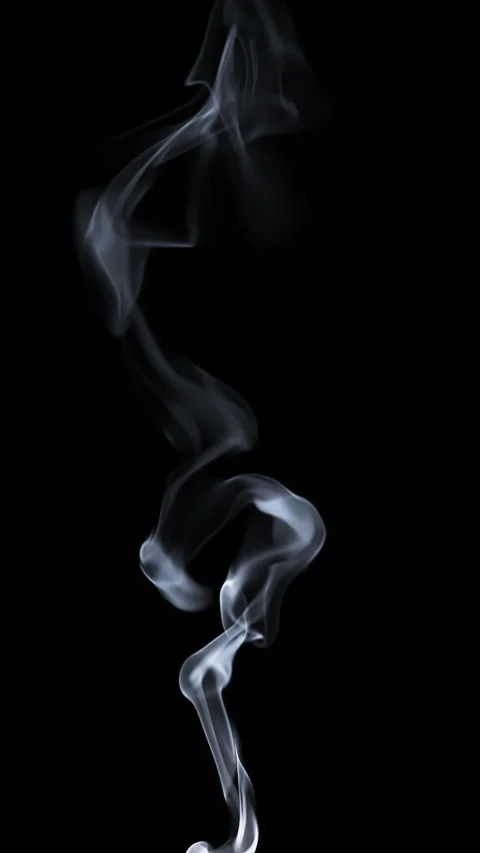 Smoke Stream. Animation of Smoke on a black background. Stock Footage 277935776