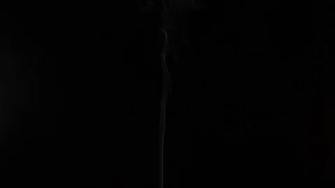 Smoke stream on black background Stock Footage 126034451