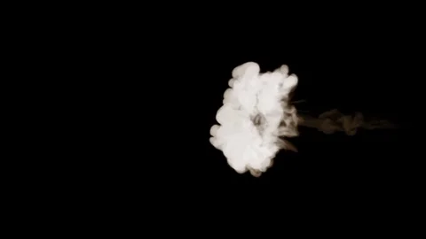 Smoke stream in slow motion side view. I... | Stock Video | Pond5