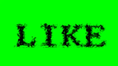Like smoke text effect green isolated background Stock-Footage 138722700