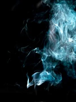 Smoke texture on black background 스톡 사진