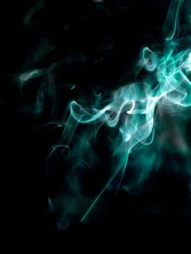 Smoke texture on black background Foto stock